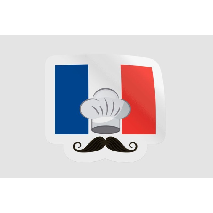 France Flag Icon Style 10 - DecalsHouse