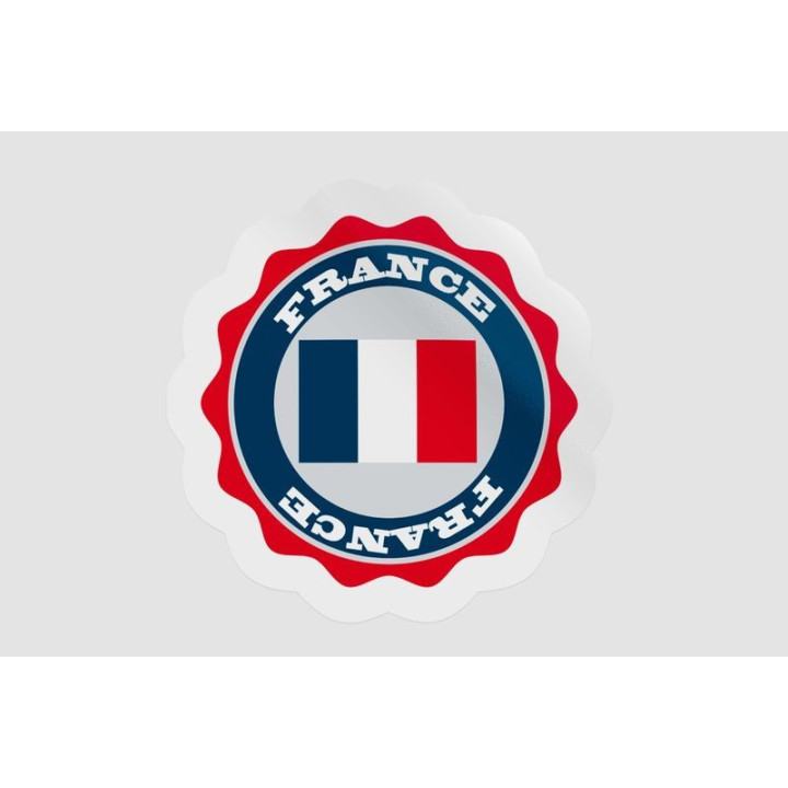 France Flag Icon Style 12 - DecalsHouse