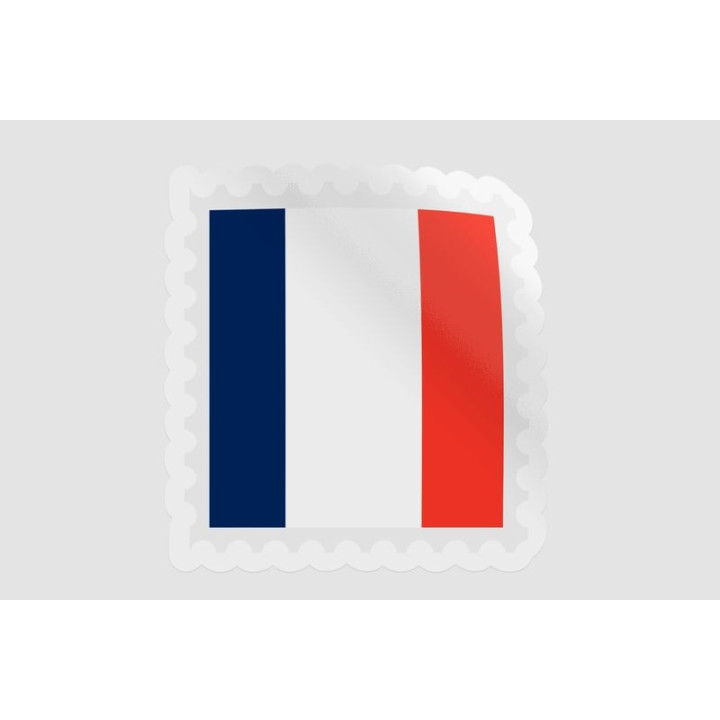 France Flag Icon Style 2 - DecalsHouse
