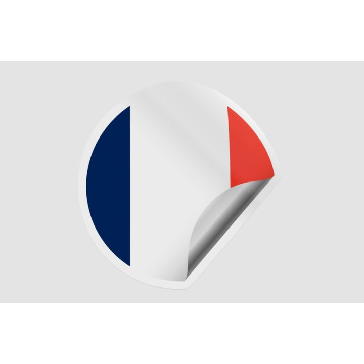 France Flag Icon Style 3 - DecalsHouse