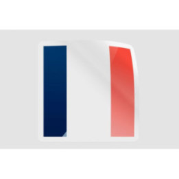France Flag Icon Style 7 - DecalsHouse