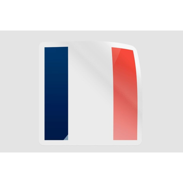 France Flag Icon Style 7 - DecalsHouse
