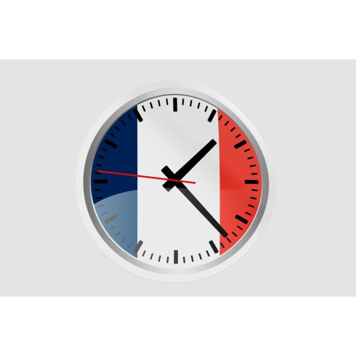 France Flag Icon Style 8 - DecalsHouse