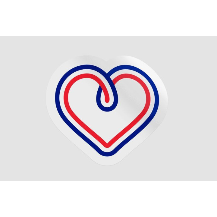 France Flag Illustration Style 2 - DecalsHouse