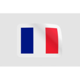 France Flag Illustration Style 9 - DecalsHouse