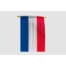France Flag Pennant Style 5 - DecalsHouse