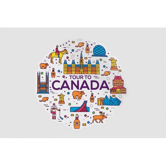 Canada Travel Vacation Sticker
