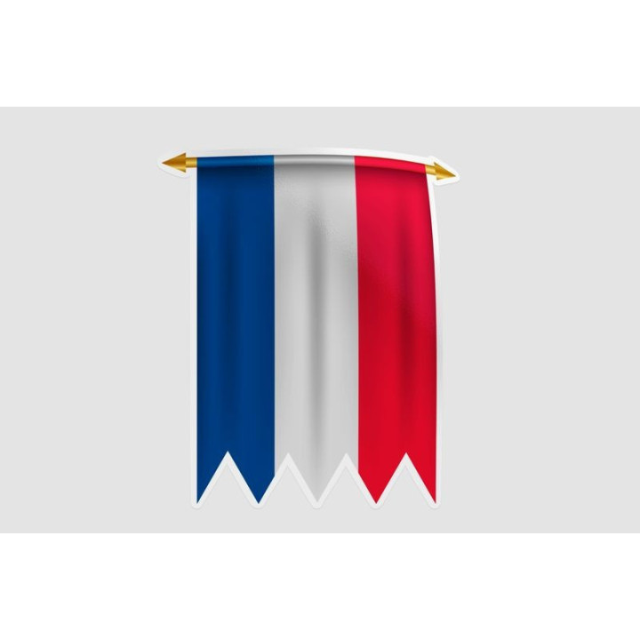 France Flag Pennant - DecalsHouse