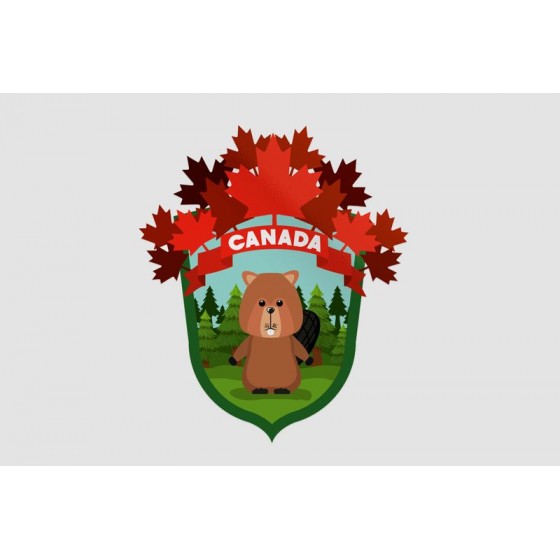 Canada With Beaver Animal...