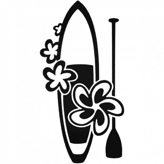 Floral Paddle Board Decal...