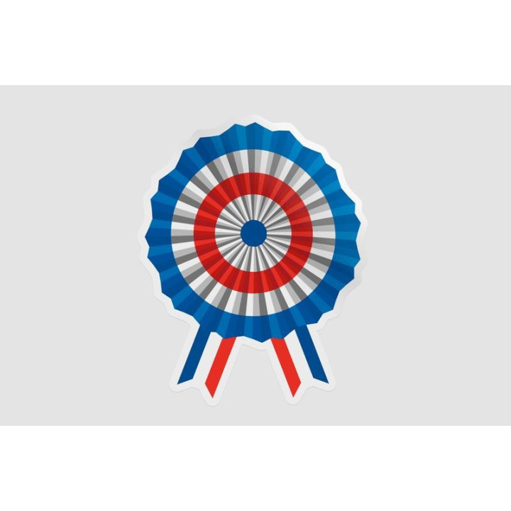 France Flag Ribbon - DecalsHouse