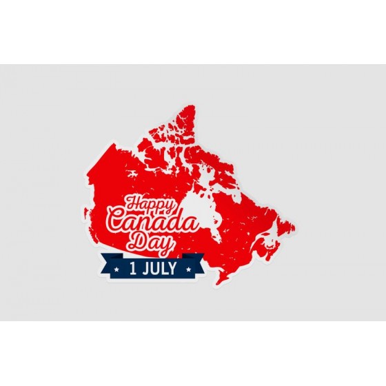 Canadian Map Sticker