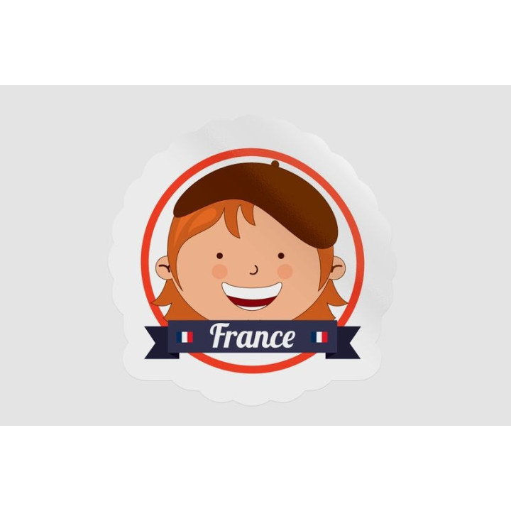 France Kid Face - DecalsHouse