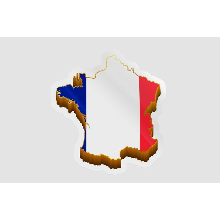 France Map Flag Bce - DecalsHouse