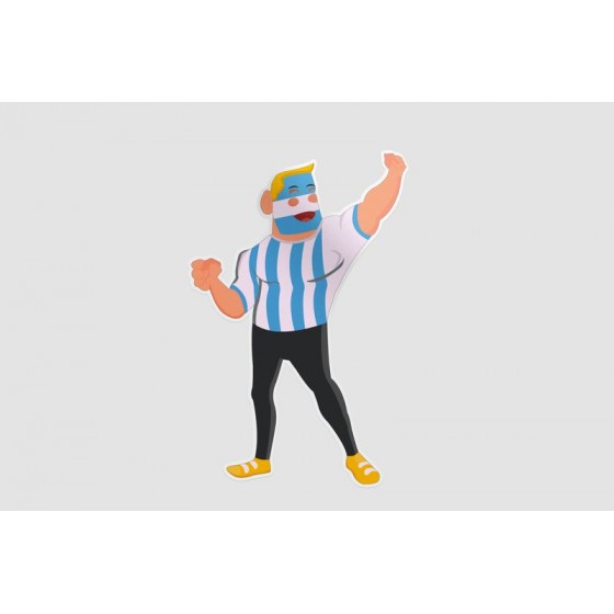 Cheerful Argentina Football...