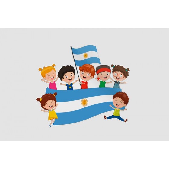 Children Holding Argentina...