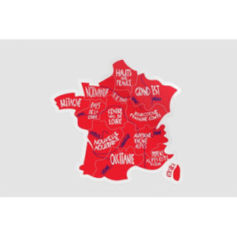 France Map Regions - DecalsHouse