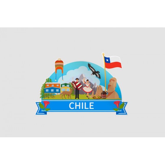 Chile Composition Sticker
