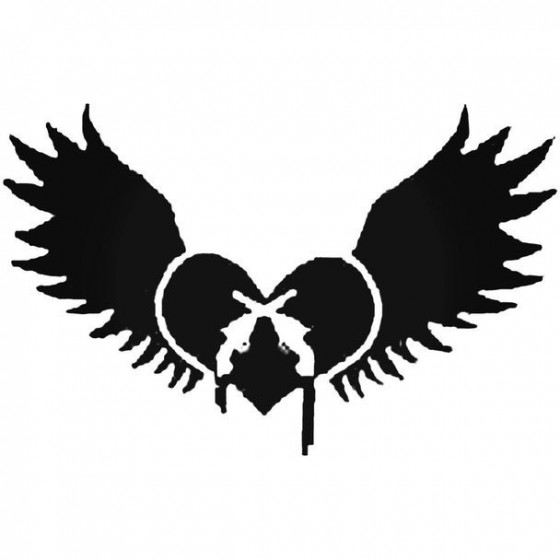 Heart Wing Pistols Decal...