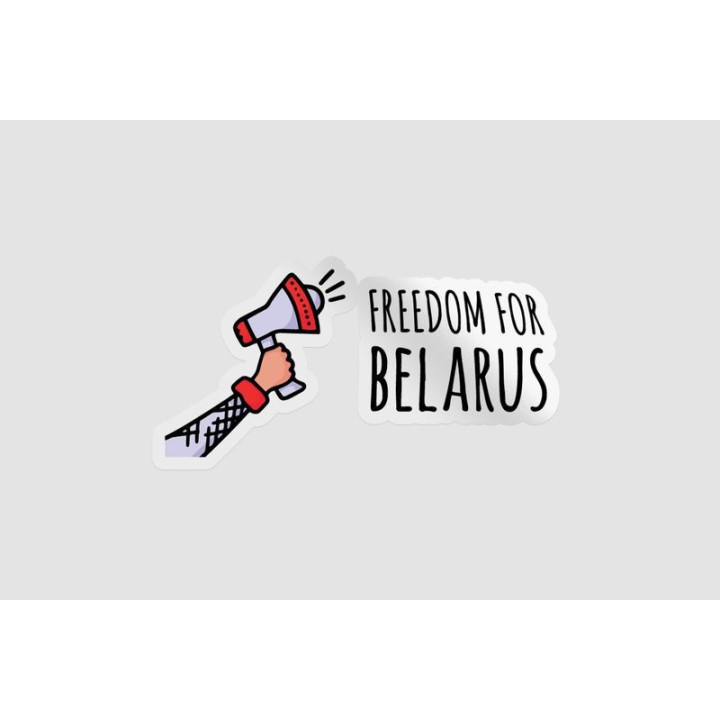 Freedom For Belarus Style 3 Sticker - DecalsHouse