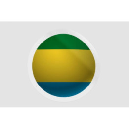 Gabon Flag Ball Style 2 - DecalsHouse