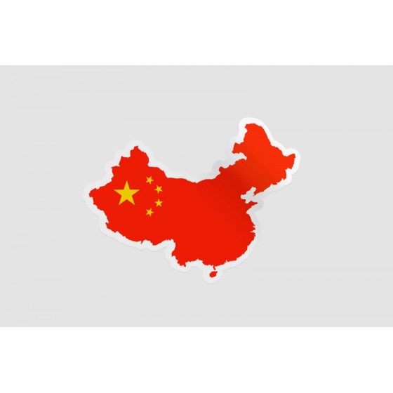 China Map Style 3 Sticker