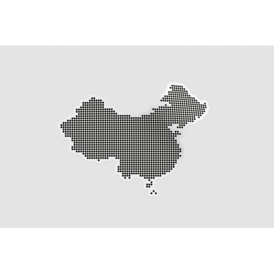 China Map Style 4 Sticker
