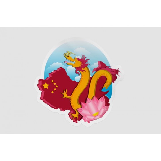 China Map Style 5 Sticker