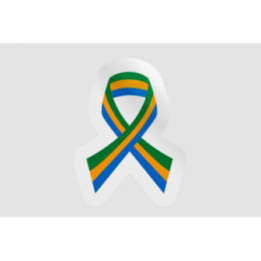 Gabon Flag Ribbon - DecalsHouse