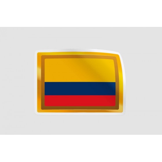 Colombia Flag Badge Style 5