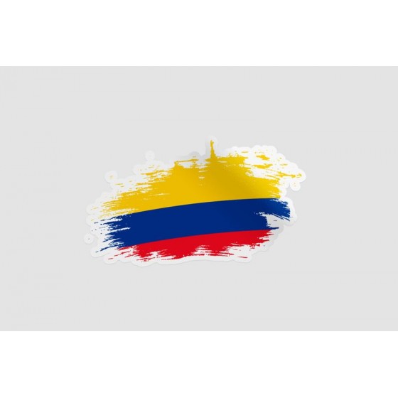 Colombia Flag Brush Style 10