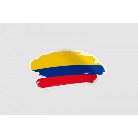 Colombia Flag Brush Style 3