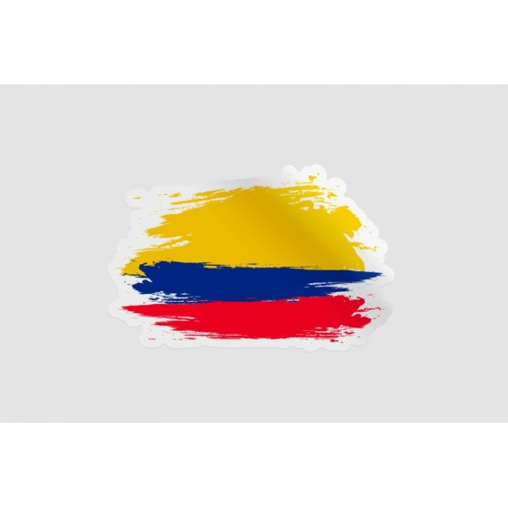 Colombia Flag Style 2 Sticker