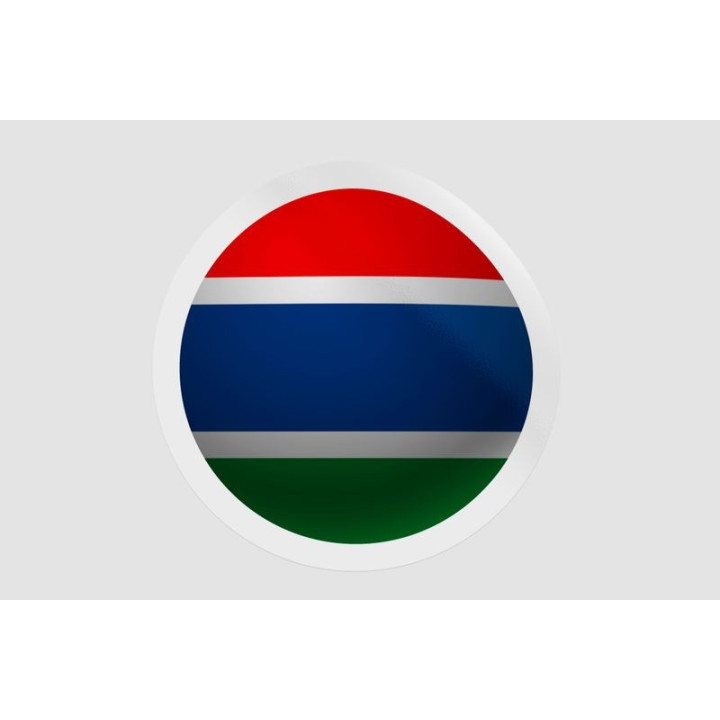 Gambia Flag Ball Style 2 - DecalsHouse