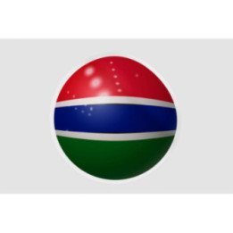 Gambia Flag Ball - DecalsHouse