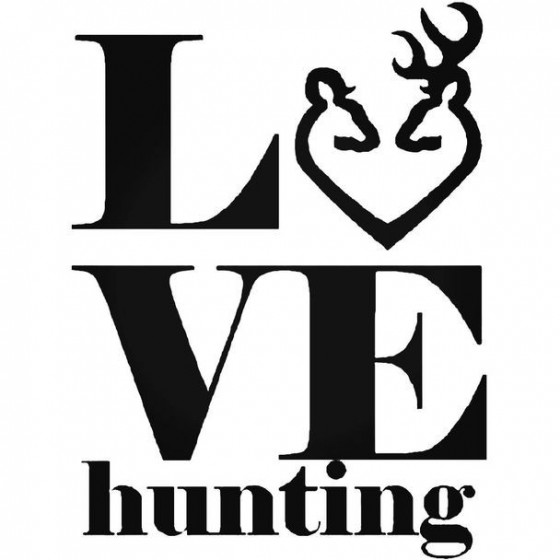 Hunting Love Deer Decal...