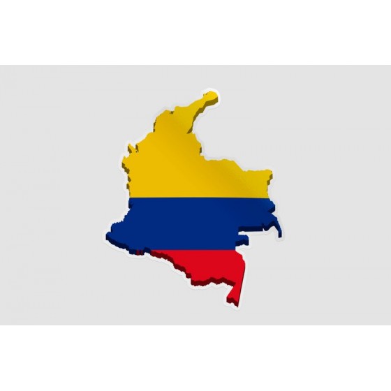Colombia Map Sticker
