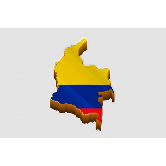 Colombia Map Style 2 Sticker