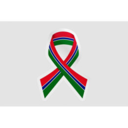 Gambia Flag Ribbon - DecalsHouse
