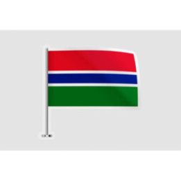 Gambia Flag Style 4 - DecalsHouse