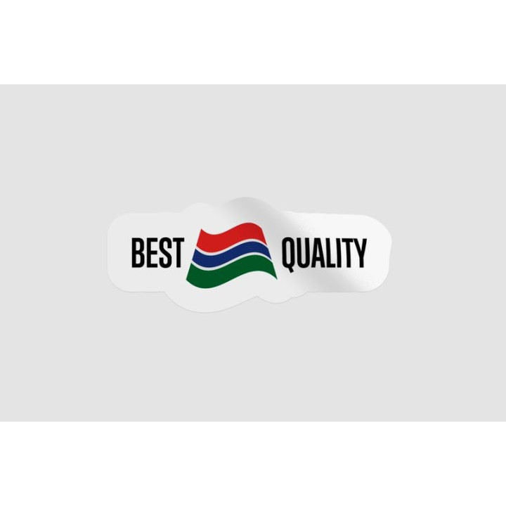 Gambia Quality Label Style 3 - DecalsHouse