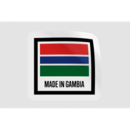 Gambia Quality Label Style 5 - DecalsHouse