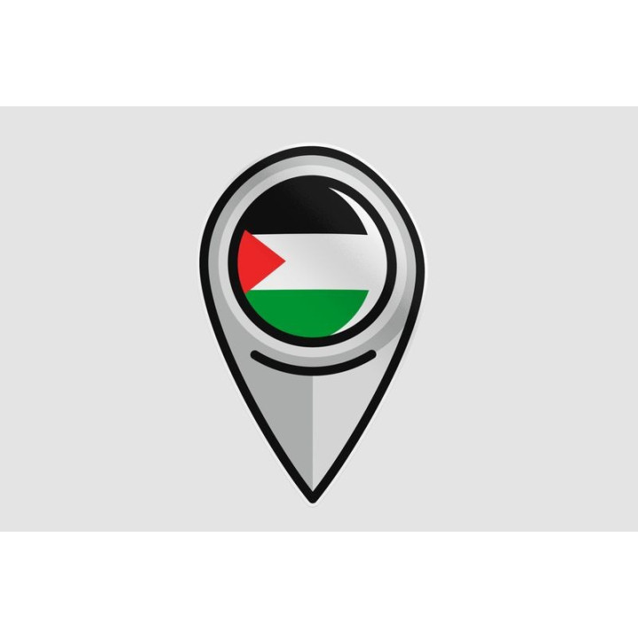 Gaza Flag Style 4 Sticker - DecalsHouse