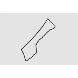 Gaza Map Style 8 Sticker - DecalsHouse