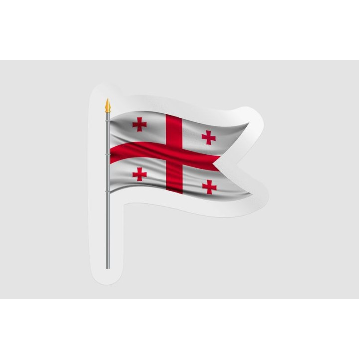 Georgia Flag Icon Style 4 - DecalsHouse