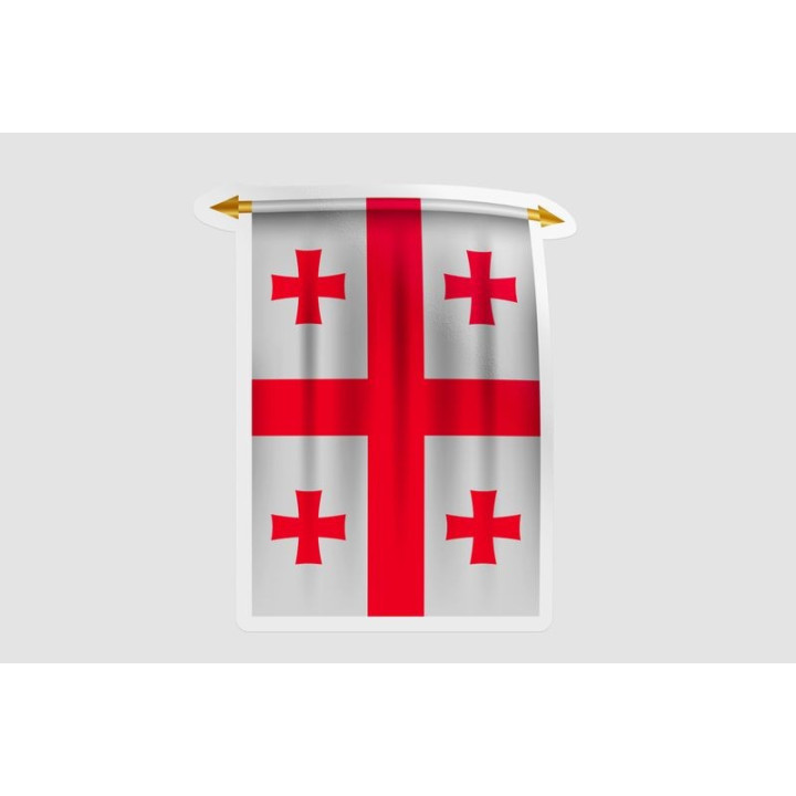 Georgia Flag Pennant Style 6 - DecalsHouse