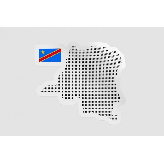 Congo Map Flag