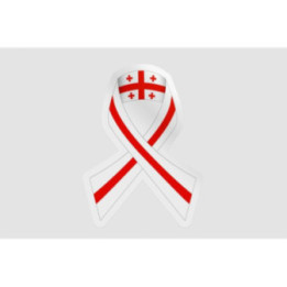 Georgia Flag Ribbon - DecalsHouse
