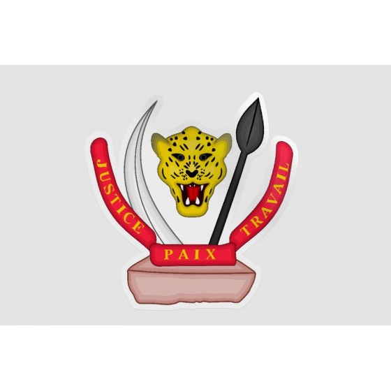 Congo National Emblem Sticker