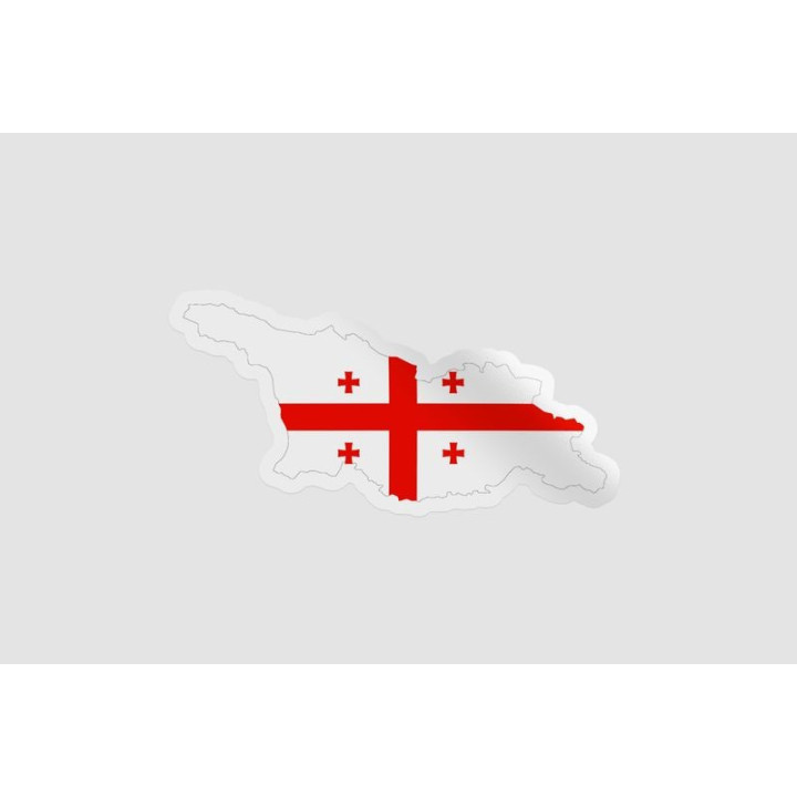 Georgia Map Flag Style 3 - DecalsHouse